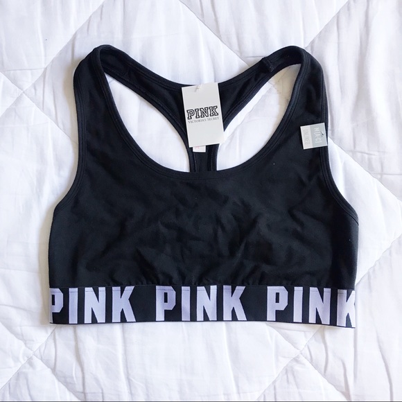 Vs Pink Logo Sports Bra - Picture 2 of 2